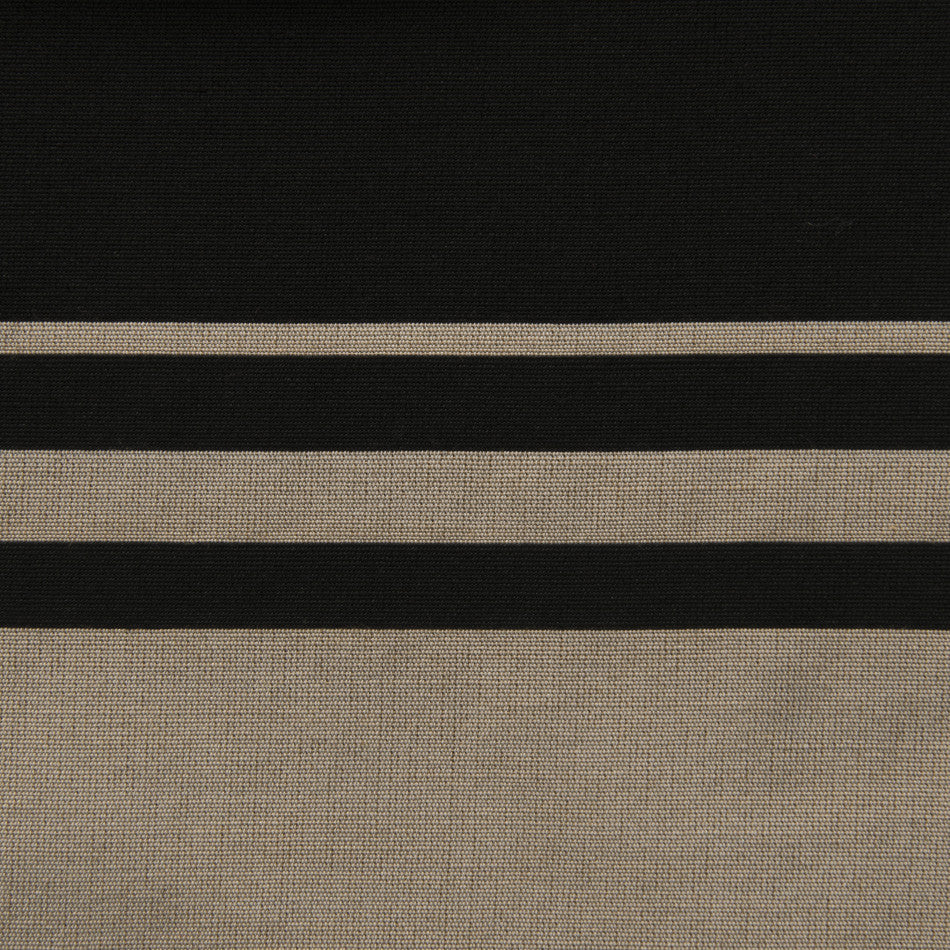 Stripped Black and Beige Fabric 2376 - Fabrics4Fashion