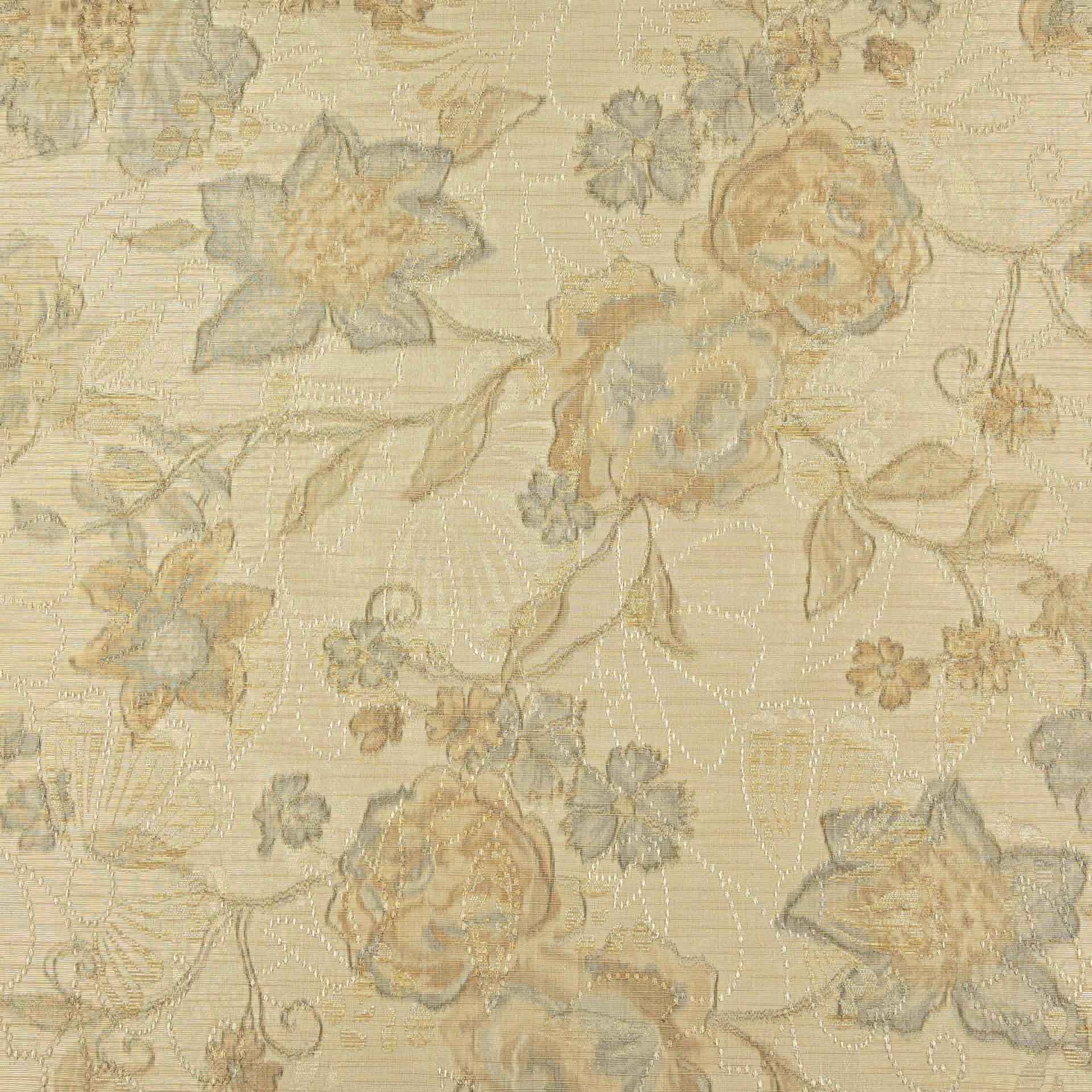 Beige Gold Romantic Jacquard 2417