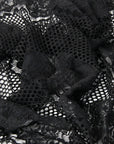 Black Floral Lace 2434 - Fabrics4Fashion