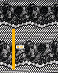 Black Floral Lace 2434 - Fabrics4Fashion