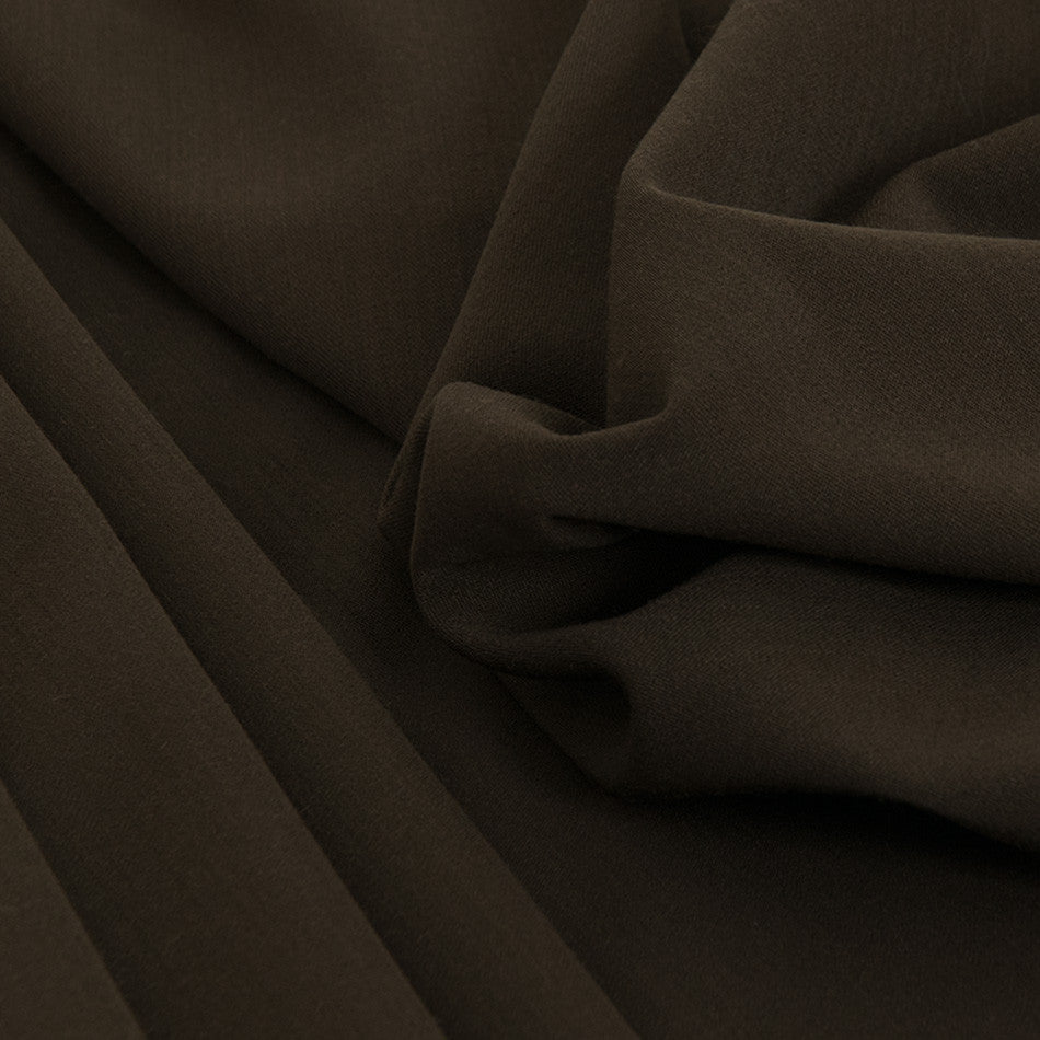 Chocolate Brown Stretch Suiting Fabric 2484 - Fabrics4Fashion