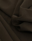 Chocolate Brown Stretch Suiting Fabric 2484 - Fabrics4Fashion