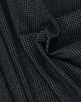 Grey and Black Prince of Wales Fabric 2485 - Fabrics4Fashion