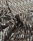 Brown Silk Sequins 2487 - Fabrics4Fashion