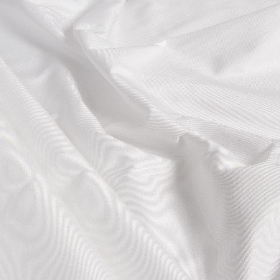White Poly Cotton Twill 258 - Fabrics4Fashion
