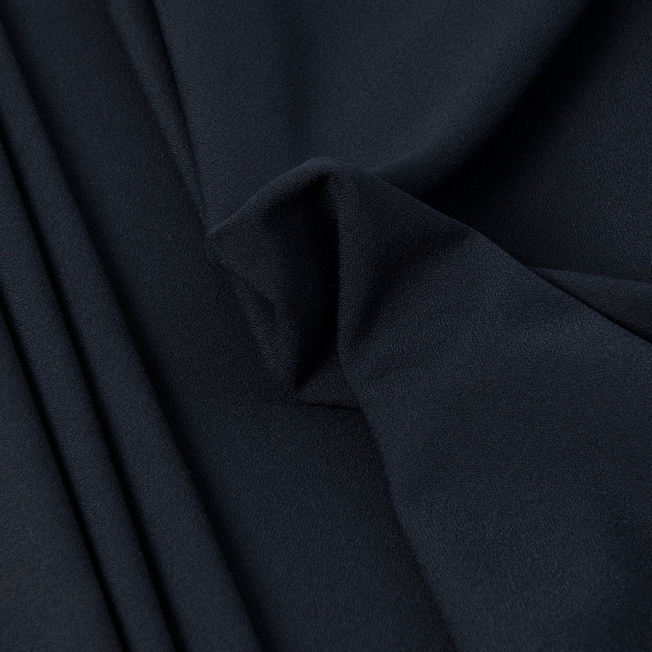 Midnight Blue Stretchy Crepe Fabric 263 - Fabrics4Fashion