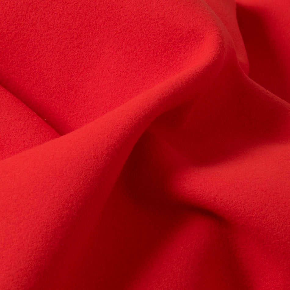 Vibrant Red Coating Wool Fabric 2717 - Fabrics4Fashion