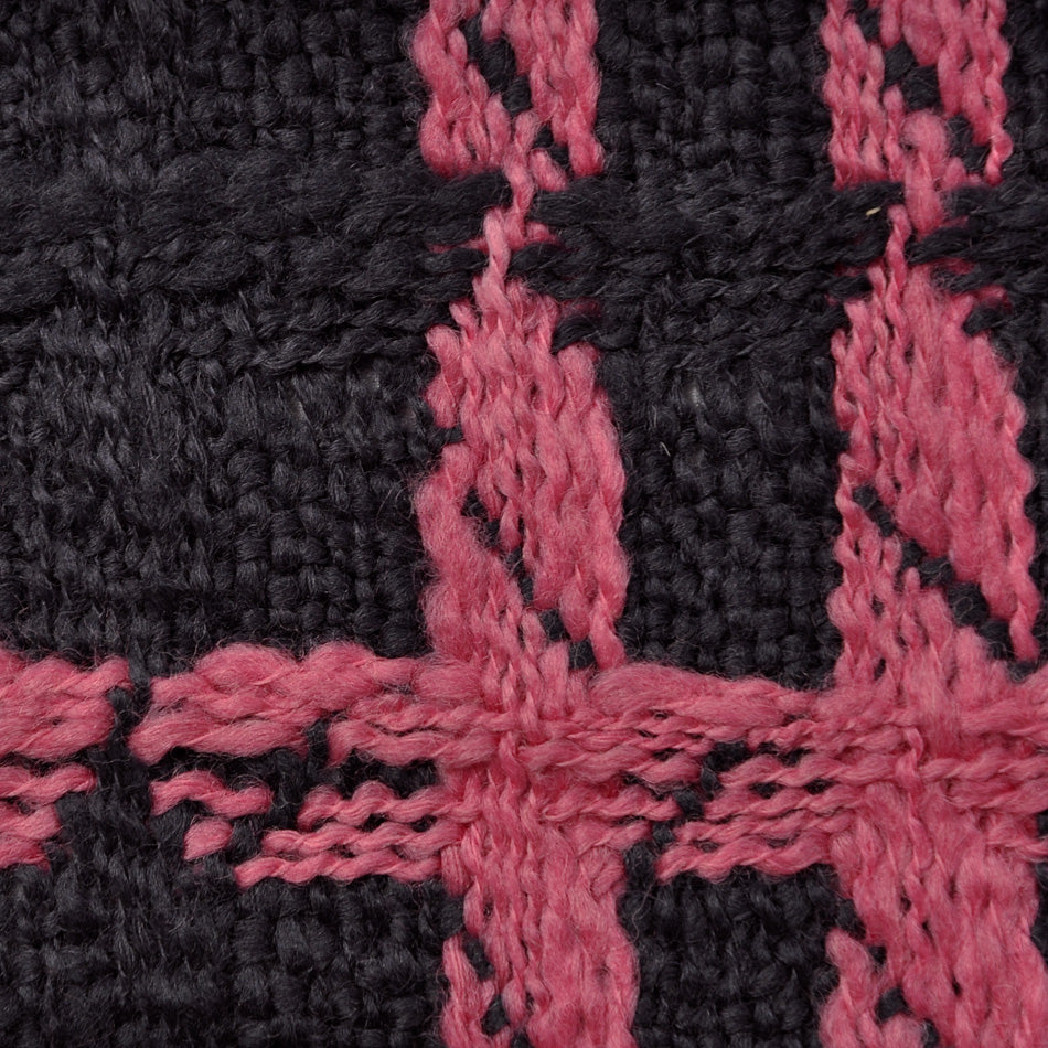 Grey Pink Check Coating Fabric 286 - Fabrics4Fashion