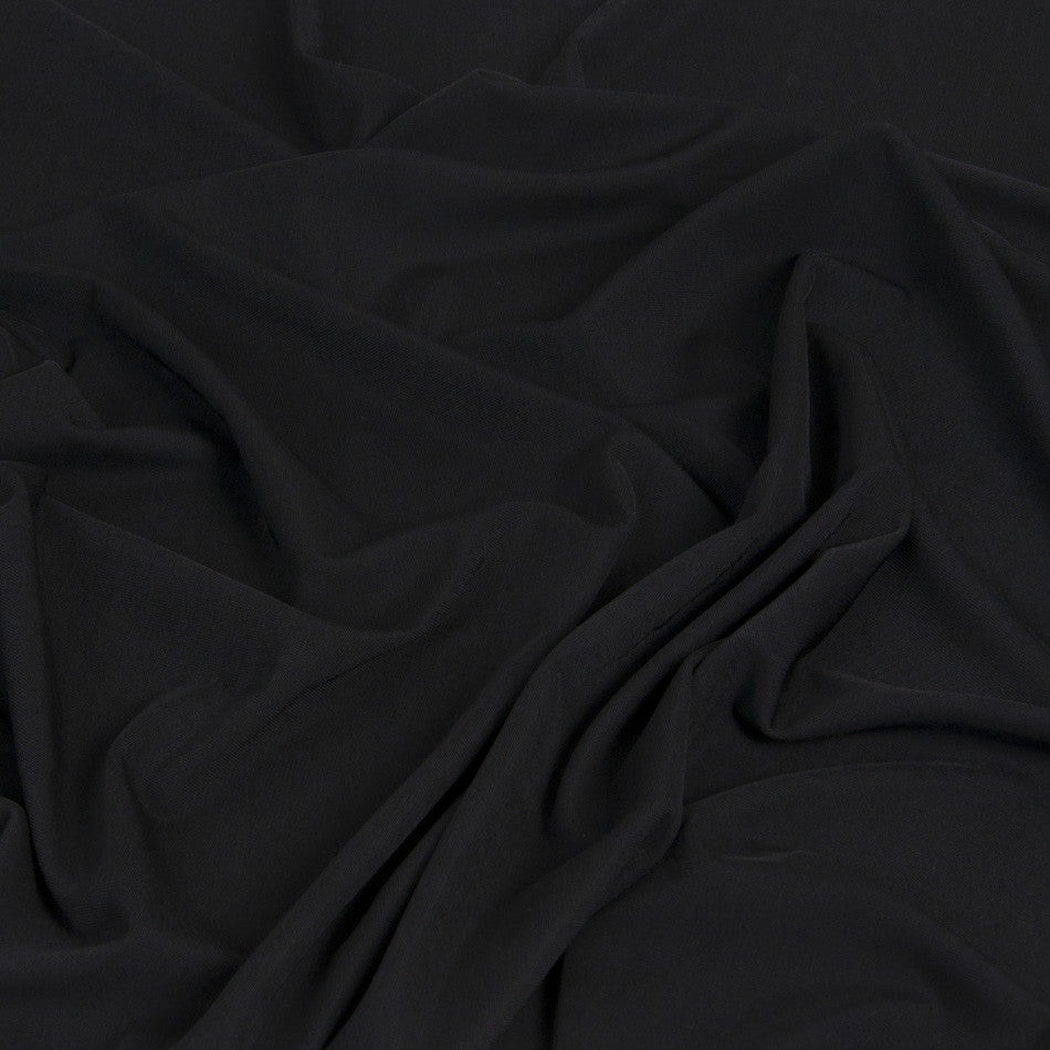Black Fluid Poly Jersey 308 - Fabrics4Fashion