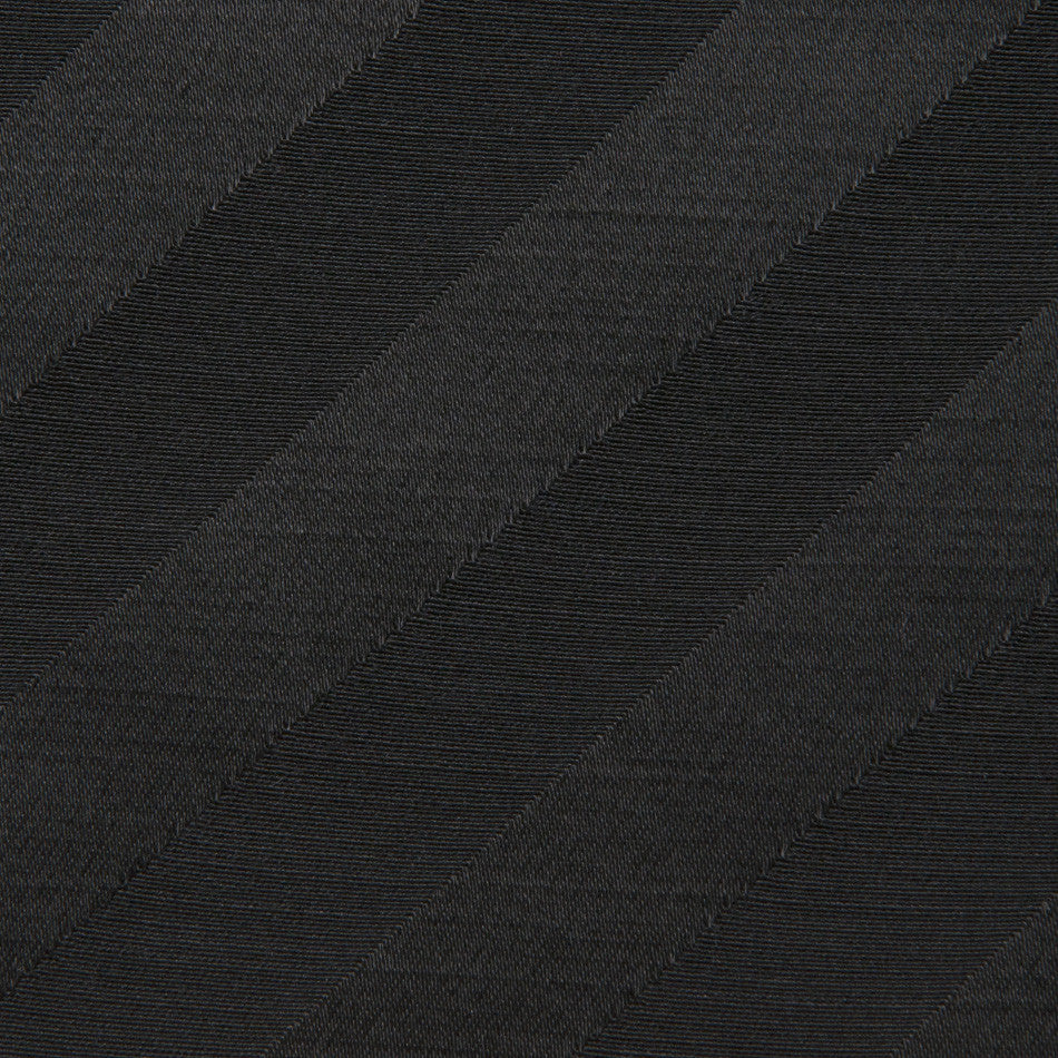 Black Striped Satin Wool Blended  332 - Fabrics4Fashion