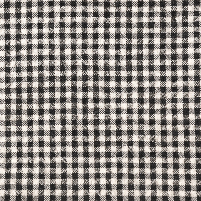 Vintage Black / White Vichy 358 - Fabrics4Fashion