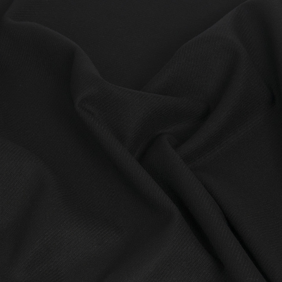 Black Twilled Wool 359 - Fabrics4Fashion