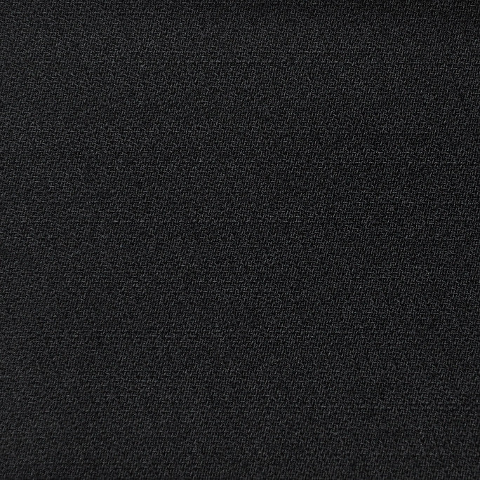 Solid Black Virgin Wool Crepe 363 - Fabrics4Fashion