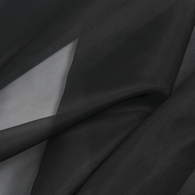 Black Silk Organza 384 - Fabrics4Fashion