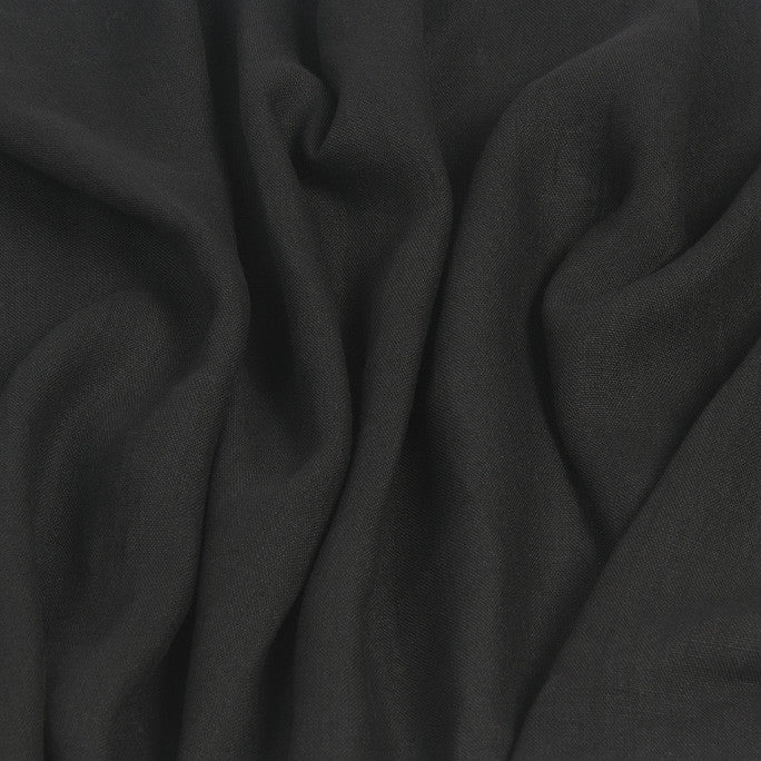 Black Heavy Linen 387 - Fabrics4Fashion