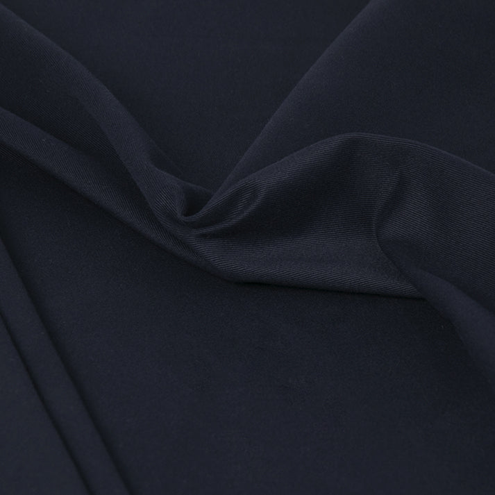 Navy Cotton Stretch Twill 4638 - Fabrics4Fashion