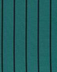 Green/ Navy Striped Poly Satin 410 - Fabrics4Fashion