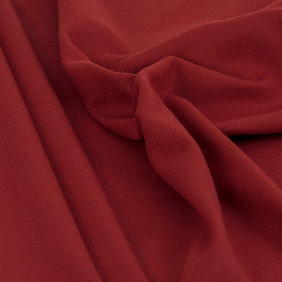Red Virginwool Coating Blend fabric