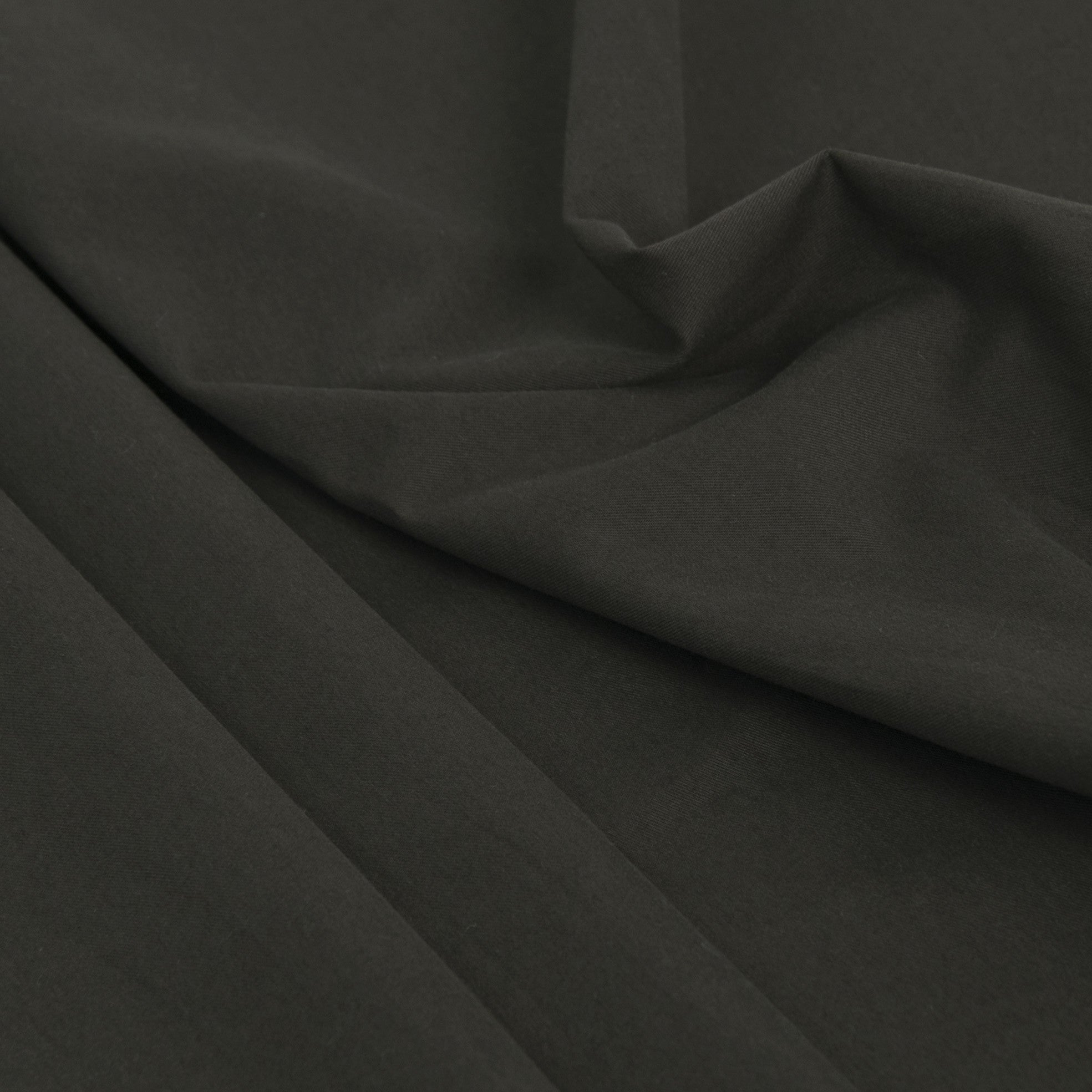 Charcoal Green Cotton Twill 56 - Fabrics4Fashion