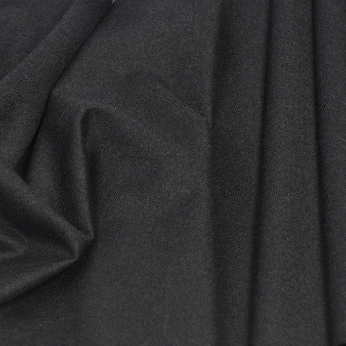 Dark Grey Suiting Flannel 64 - Fabrics4Fashion