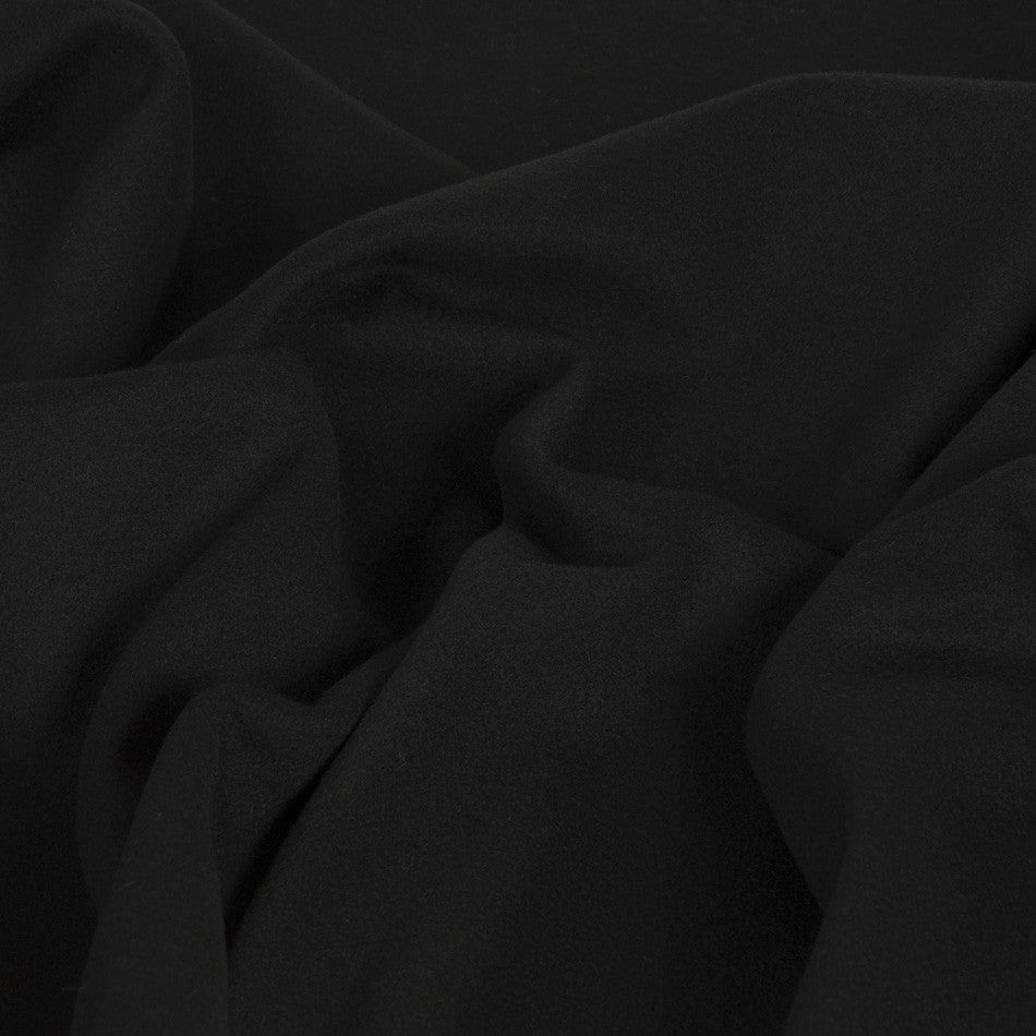 Black Wool/Cashmere Fusion 650 - Fabrics4Fashion