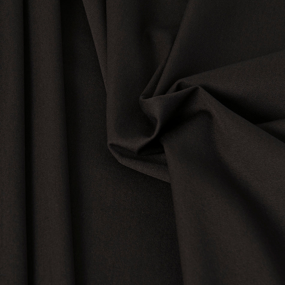 Chocolate Stretch Twill Fabric 3295 - Fabrics4Fashion
