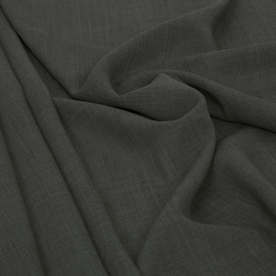Grey Poly Wool Fabric 389 - Fabrics4Fashion