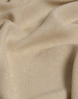 Beige Plain Jacquard Fabric 894 - Fabrics4Fashion