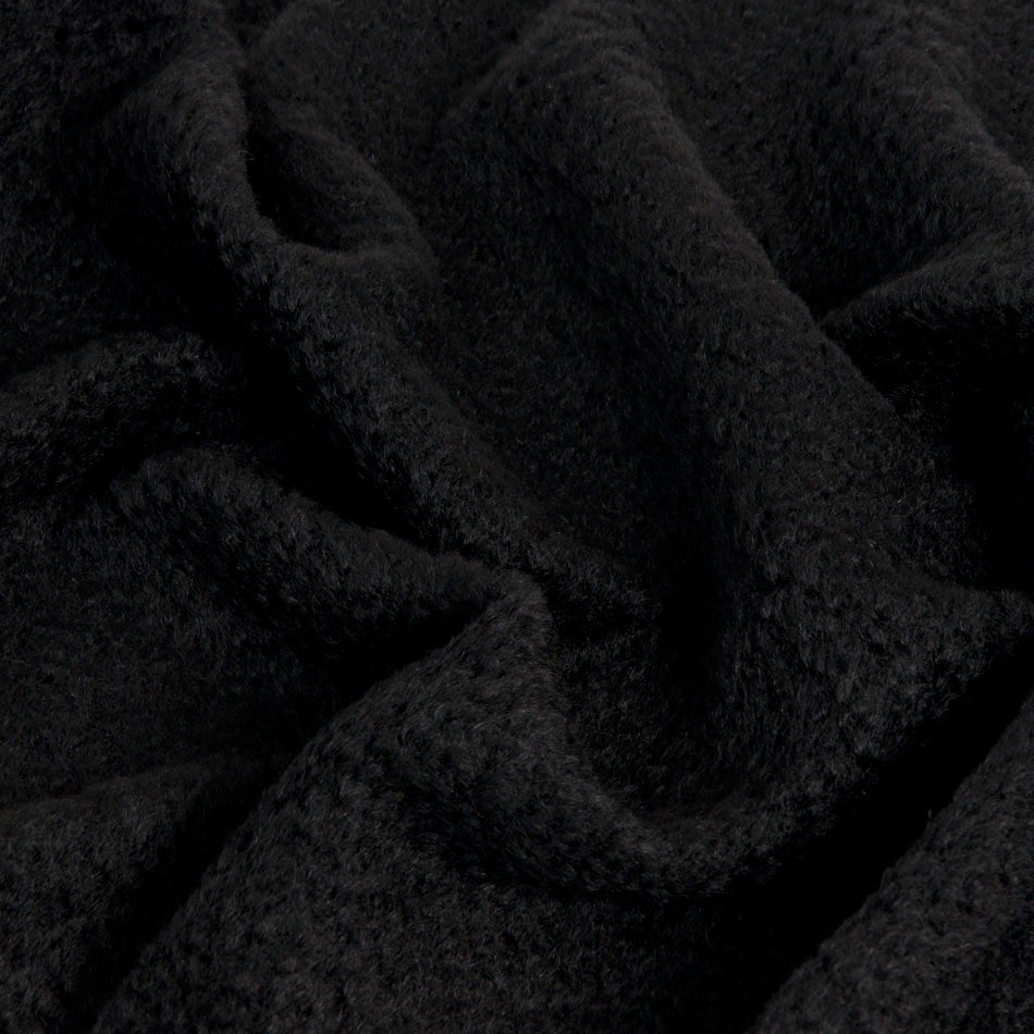 Black Coating Curly Wool 1461 - Fabrics4Fashion
