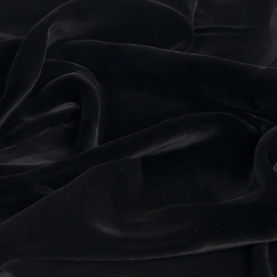 Black Shiny Velvet 923 - Fabrics4Fashion