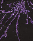 Black / Purple Glitter Print 924 - Fabrics4Fashion
