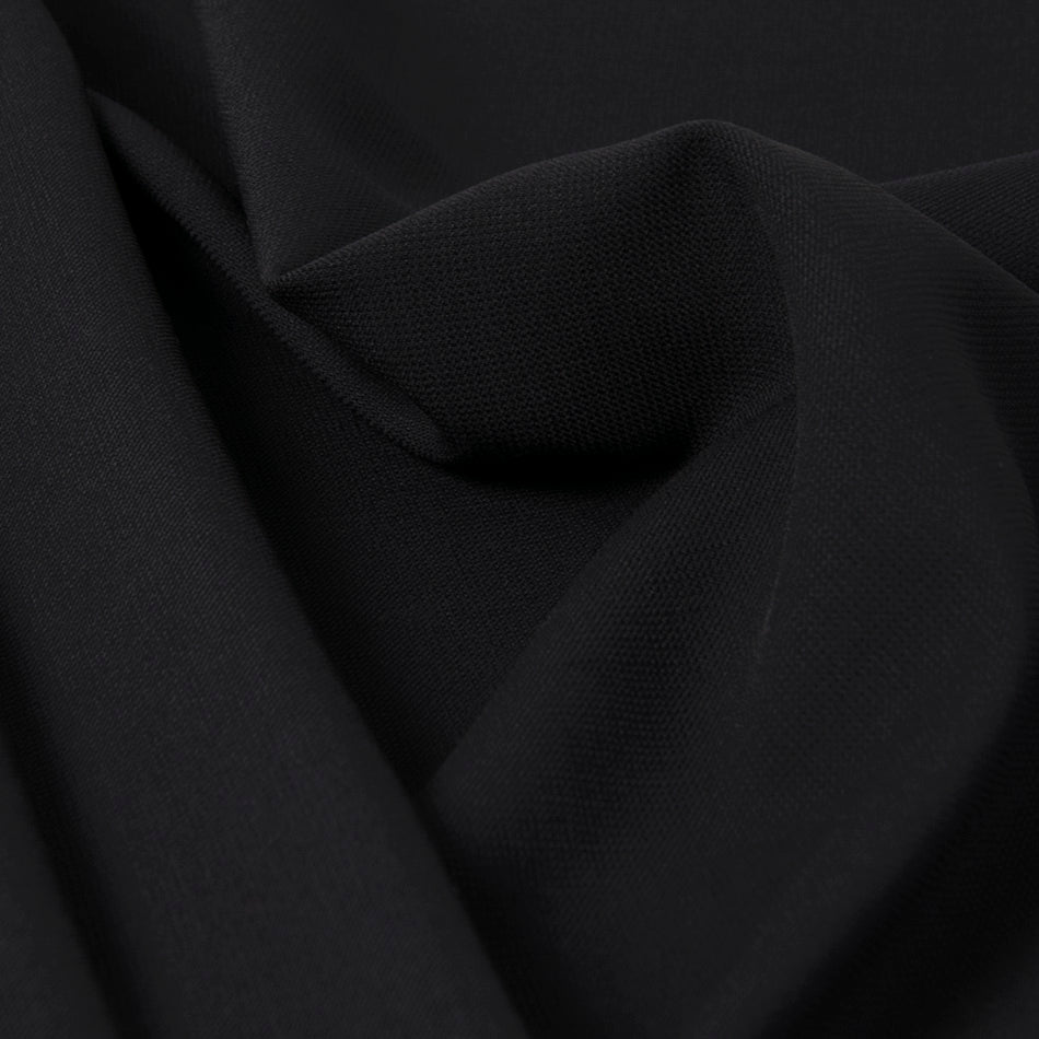 Midnight Blue Stretch Wool Crepe Fabric 2746 - Fabrics4Fashion