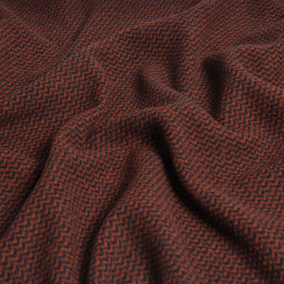 Red/Black Wave Pattern knit 941 - Fabrics4Fashion