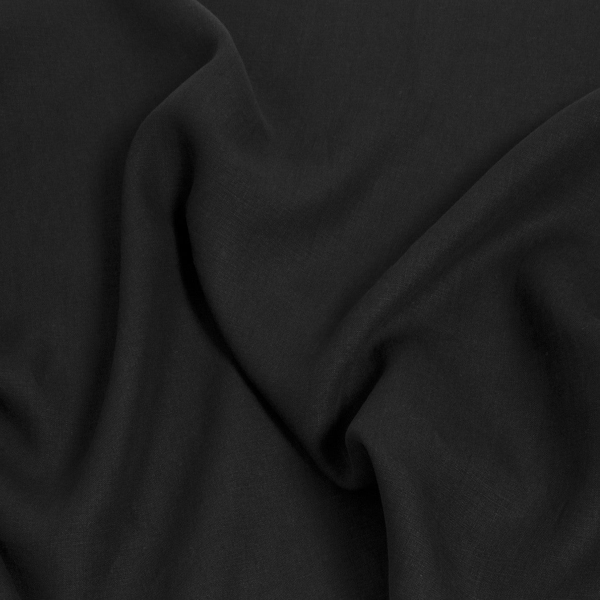Black 100% Linen 947 - Fabrics4Fashion