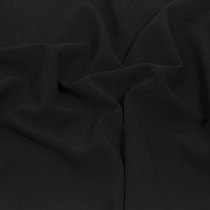 Black Doublewave Stretch Suiting Fabric 962 - Fabrics4Fashion