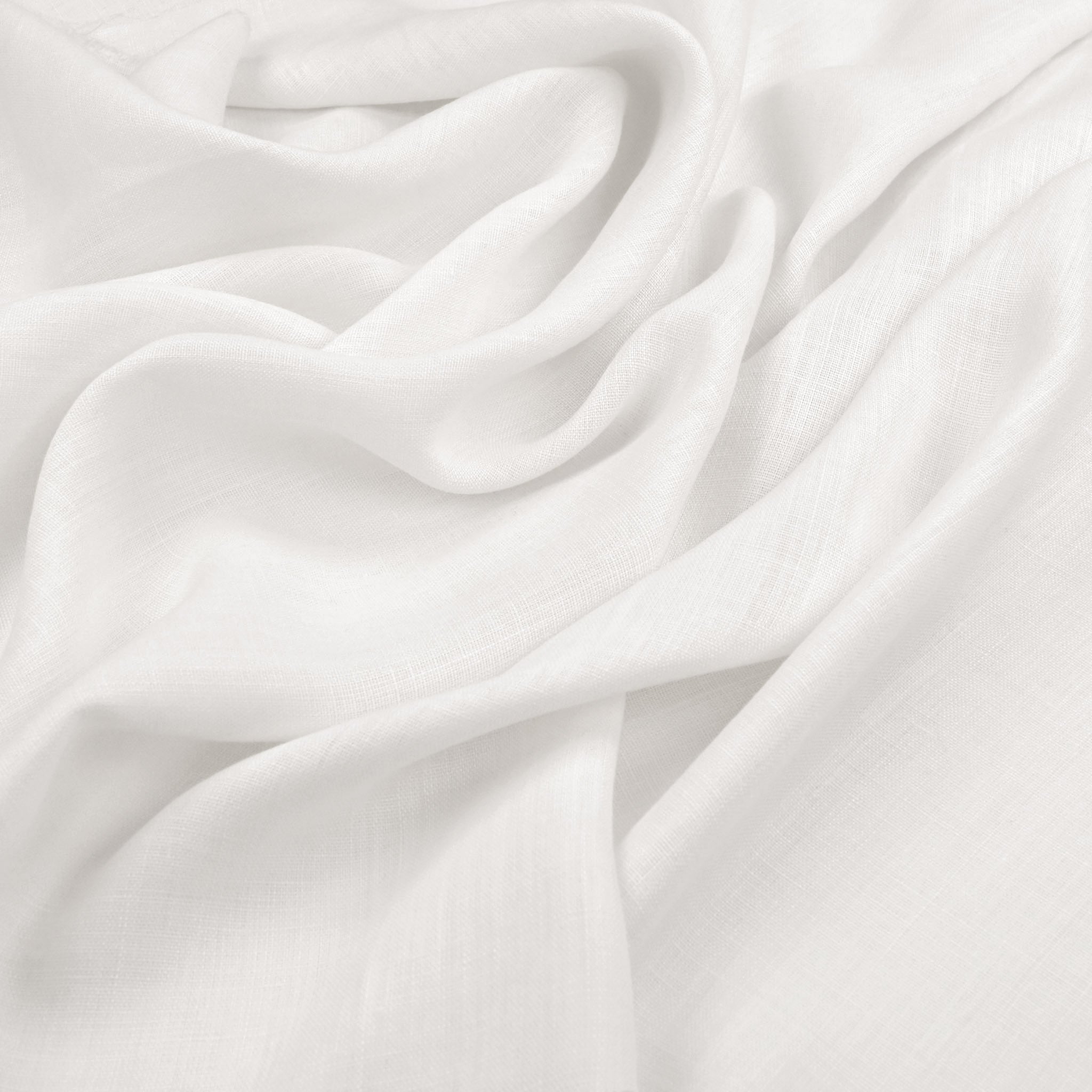 White Linen Fabric 98208