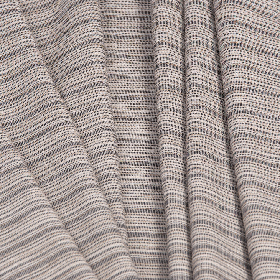 Beige Striped Metalized Fabric 995 - Fabrics4Fashion