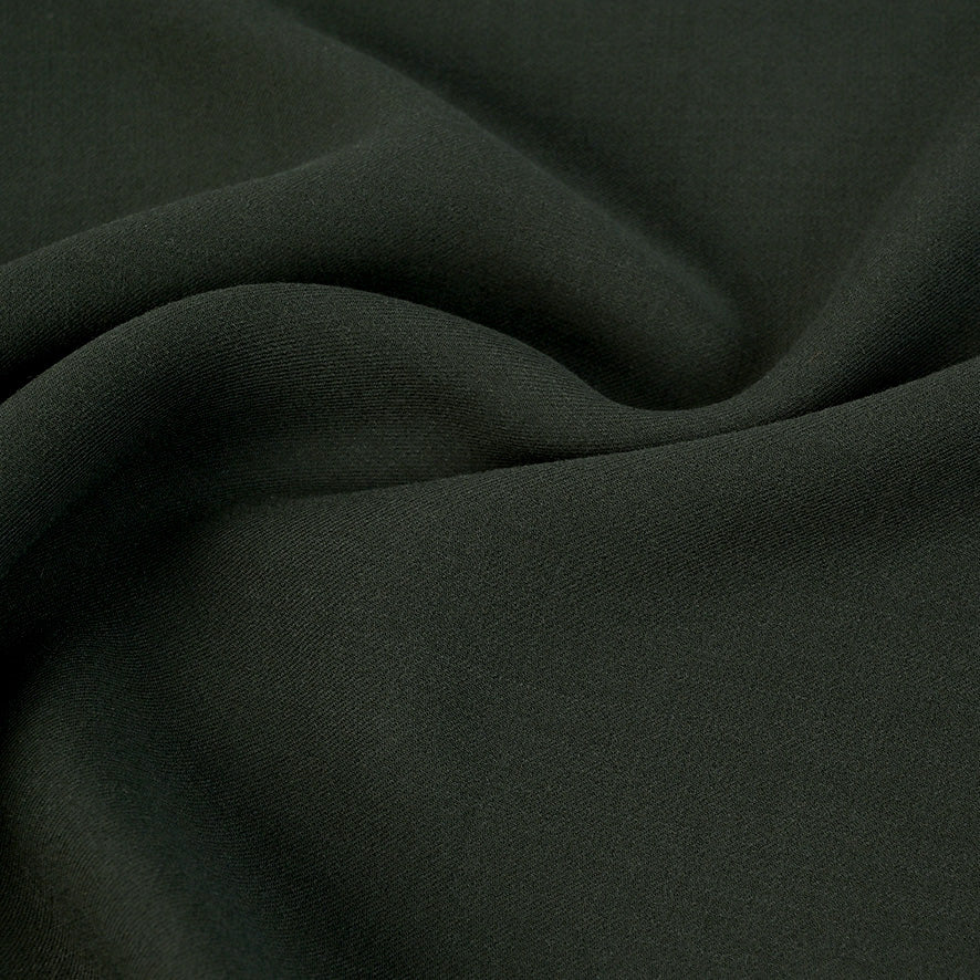 Olive Green Crepe  fabric 99844