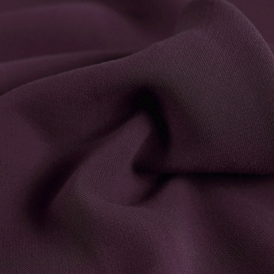 Burgundy Crepe fabric