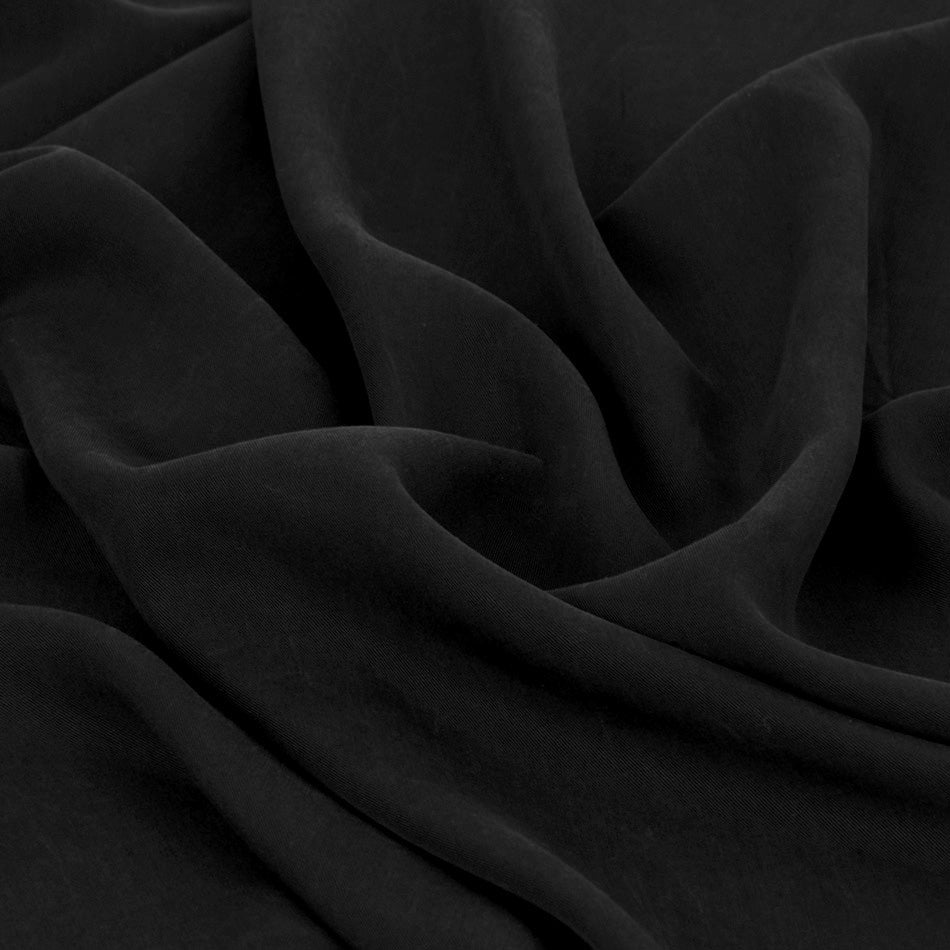 Black Lyocell Twill 26 - Fabrics4Fashion