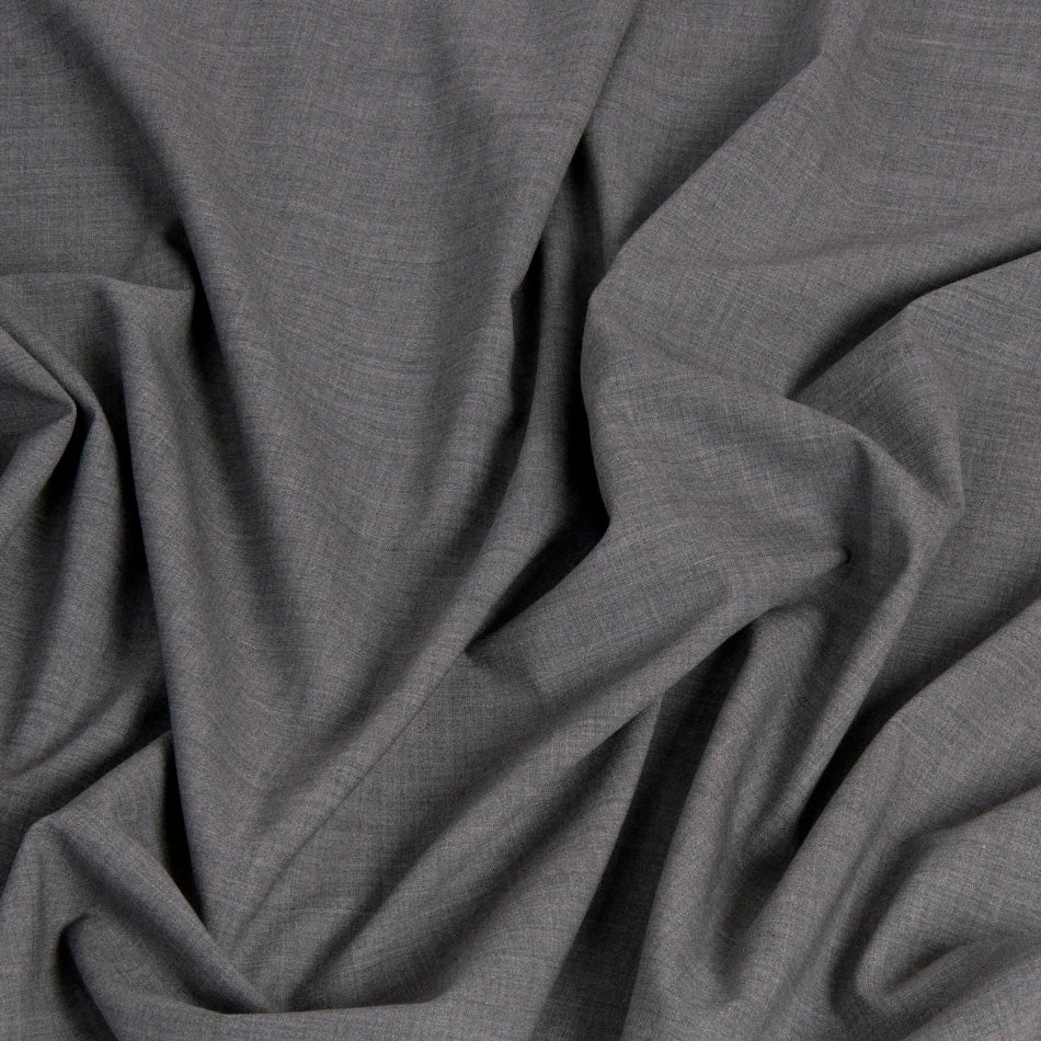 Melange Grey Stretch Suiting Wool 1450 - Fabrics4Fashion