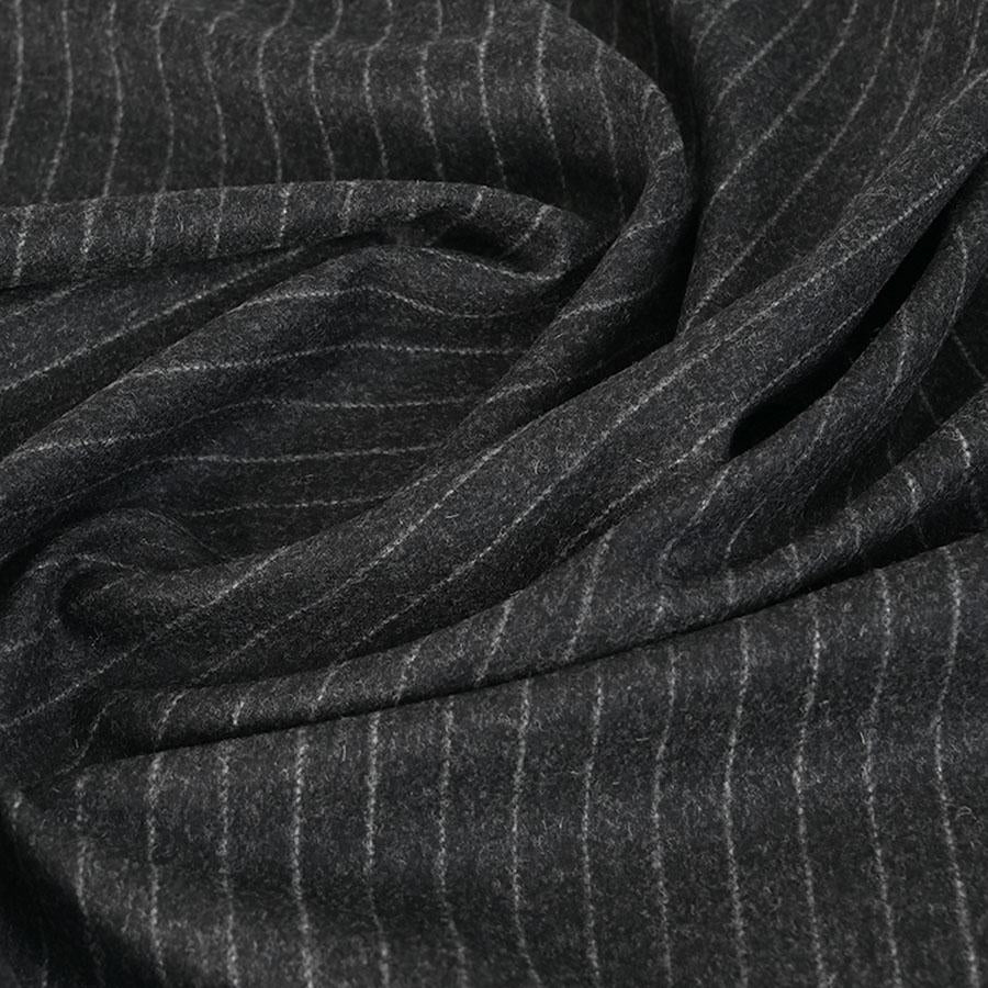Anthracite Chalk-Stripe Suiting Flannel 5061