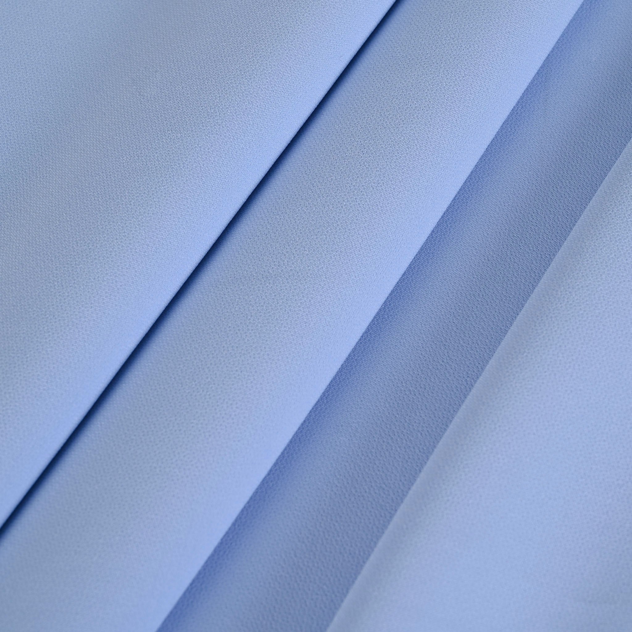 Baby Blue Crepe Fabric 1982