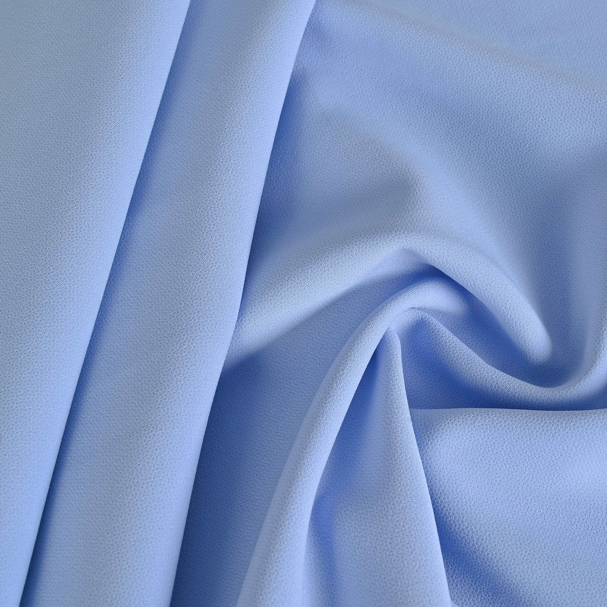 Baby Blue Crepe Fabric 1982