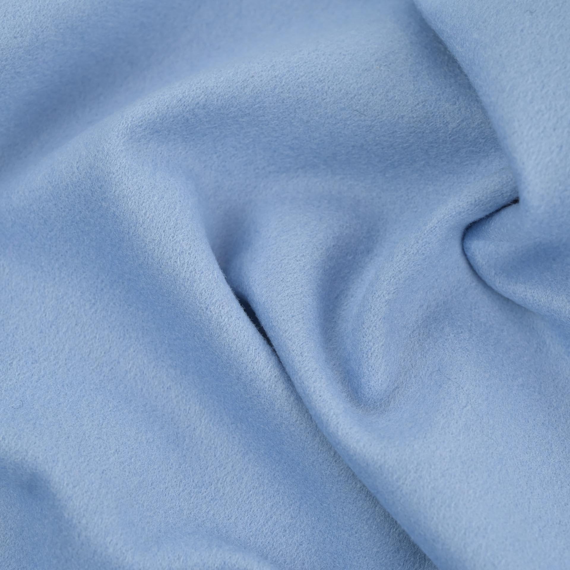 Baby Blue Light Melton Fabric 1618