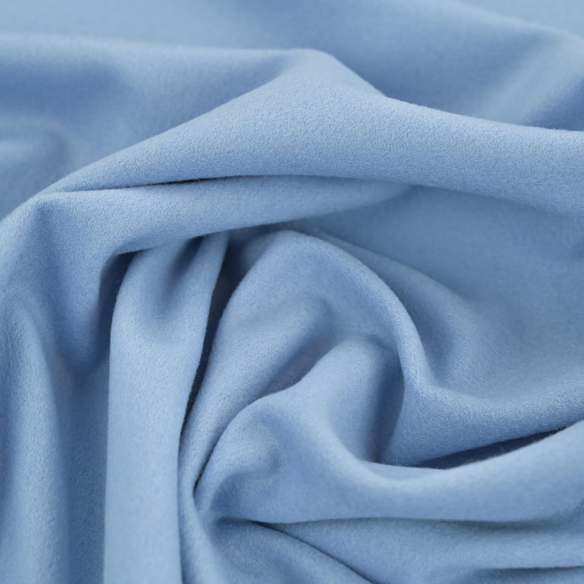 Baby Blue Light Melton Fabric 1618