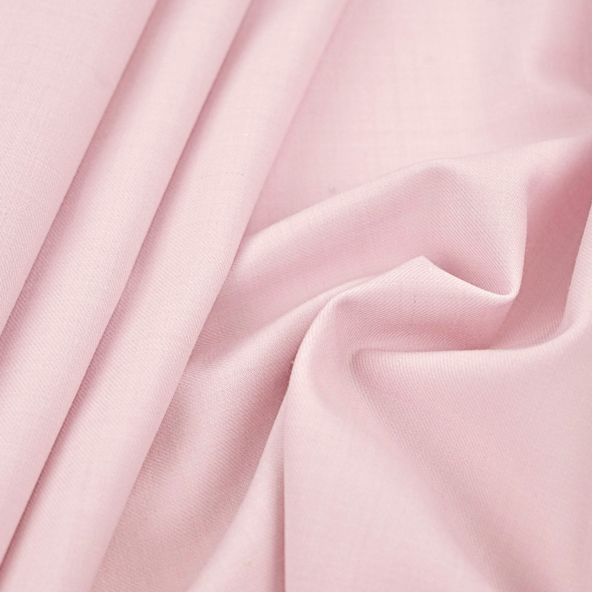 Baby Pink Melange Twill Fabric 4207