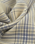 Beige and Blue Coating Fabric 5625