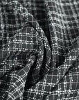 Black Check Blouclé 4020 fabric