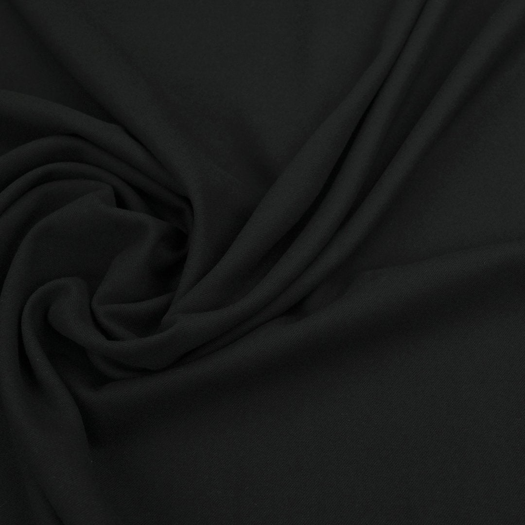 Black Suiting Flannel Fabric 98171